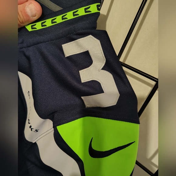 Seattle Seahawks Nike Russell Wilson On Field NFL Football Jersey - Picture 8 of 13